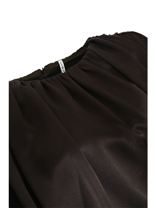 Blusa Clio in liquid satin Liviana Conti | F6SS57W18-0